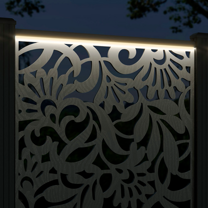 Heritage Screen large flower pot with LED