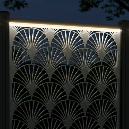 Laurel Screen large flower pot with LED