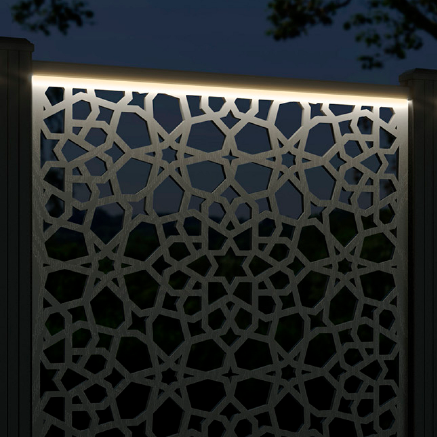 Nazira Screen large flower pot with LED
