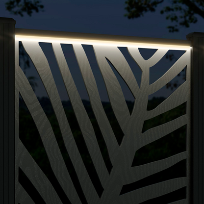 Palm Screen high flower pot with LED
