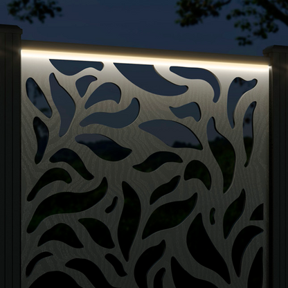 Plume Screen high flower pot with LED