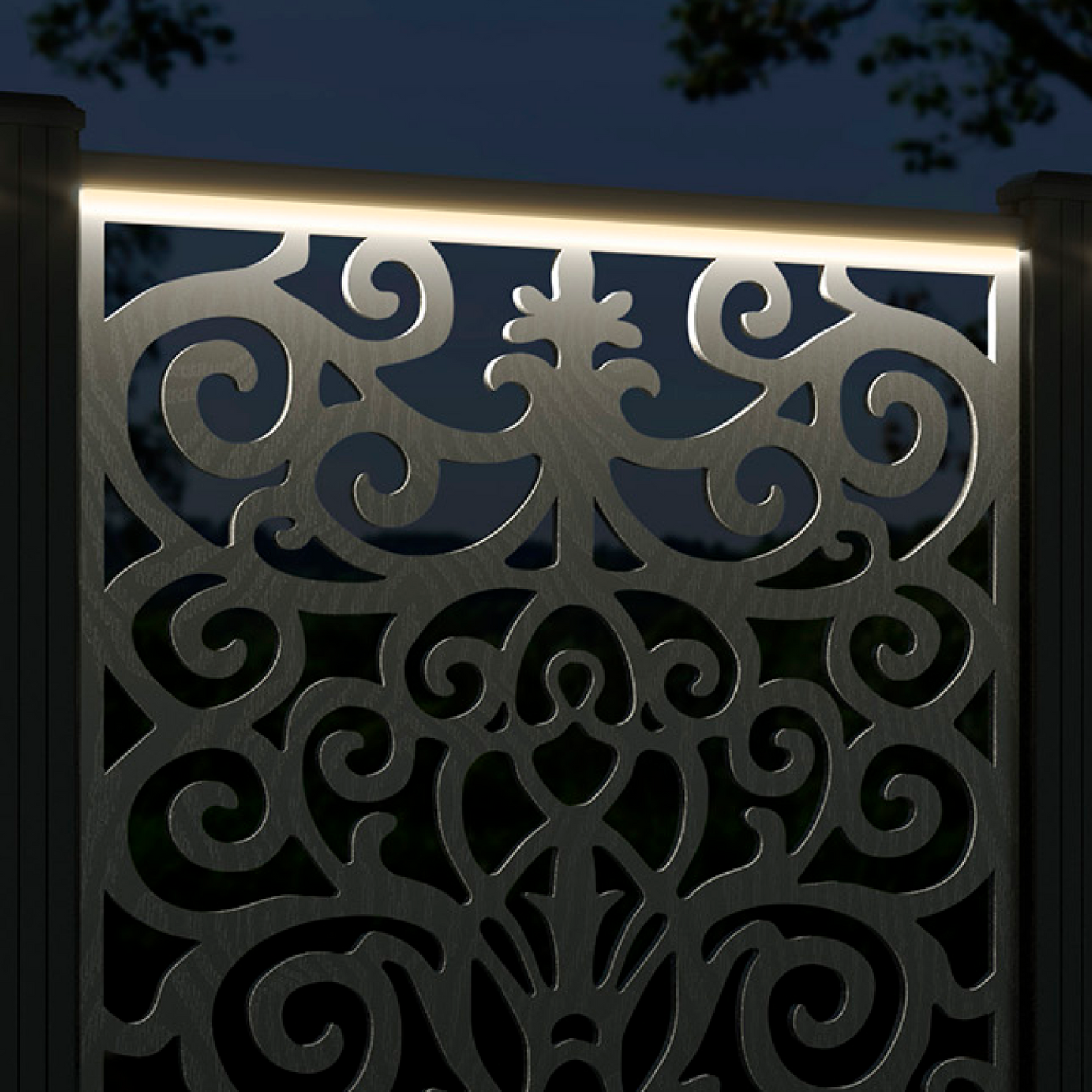 Windsor Screen high flower pot with LED