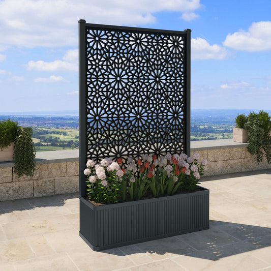 Alnara Screen high flower pot with LED