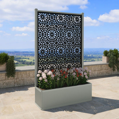 Alnara Screen high flower pot with LED