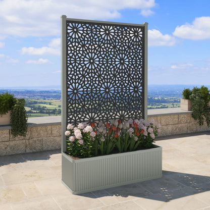 Alnara Screen high flower pot with LED