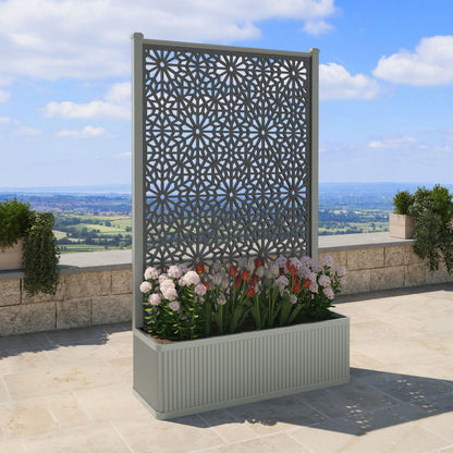Alnara Screen high flower pot with LED