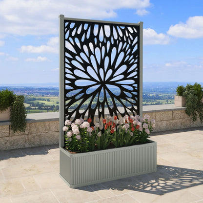 Blossom Screen high flower pot with LED