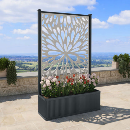 Blossom Screen high flower pot with LED
