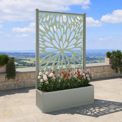 Blossom Screen high flower pot with LED