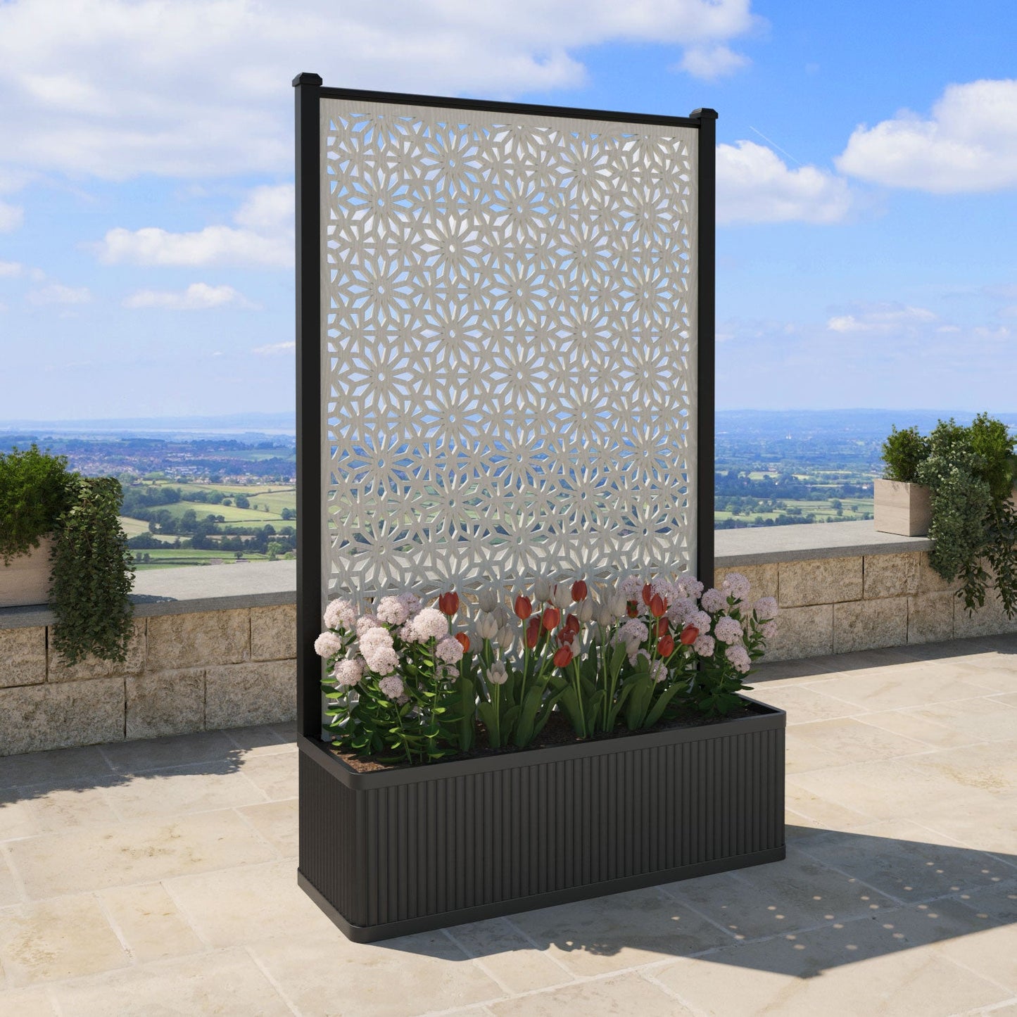 Narwa Screen high flower pot with LED