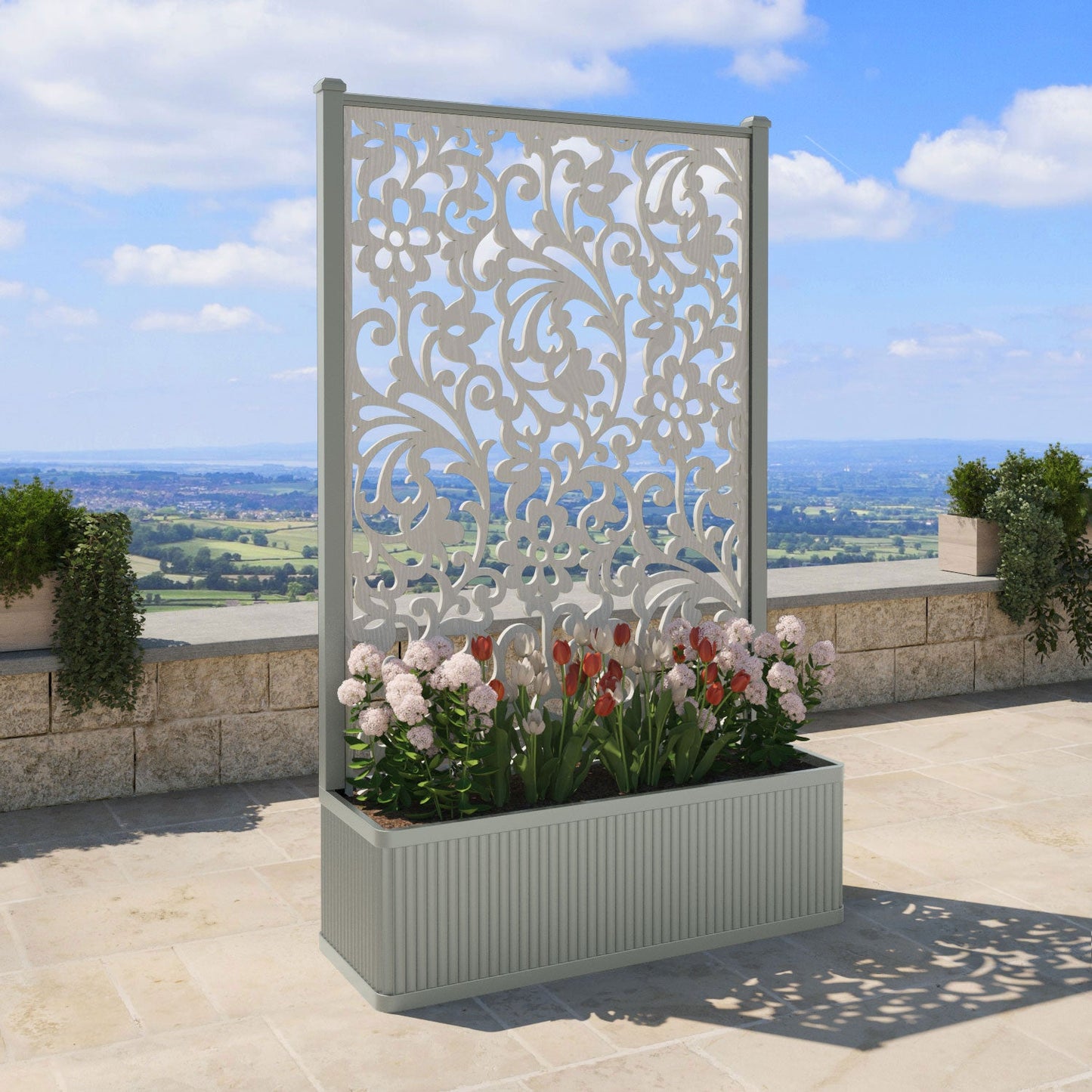 Eden Screen high flower pot with LED
