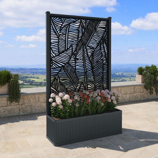 Feather Screen high flower pot with LED