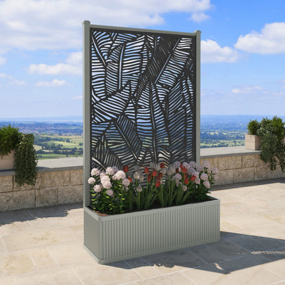 Feather Screen high flower pot with LED