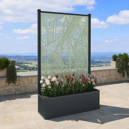 Feather Screen high flower pot with LED