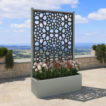 Nazira Screen high flower pot with LED