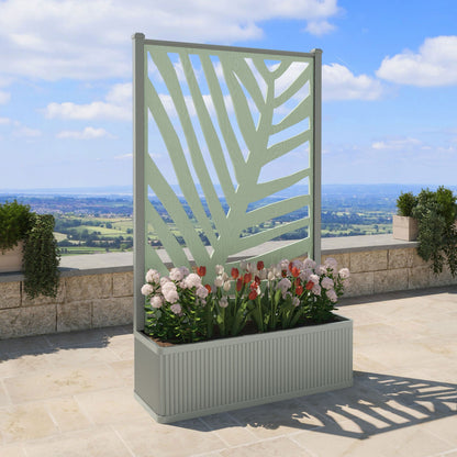 Palm Screen high flower pot with LED
