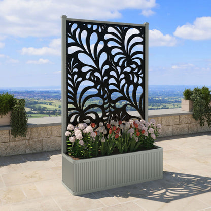 Petal Screen high flower pot with LED