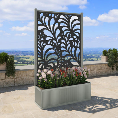 Petal Screen high flower pot with LED