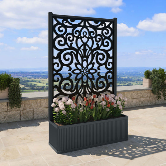 Windsor Screen high flower pot with LED