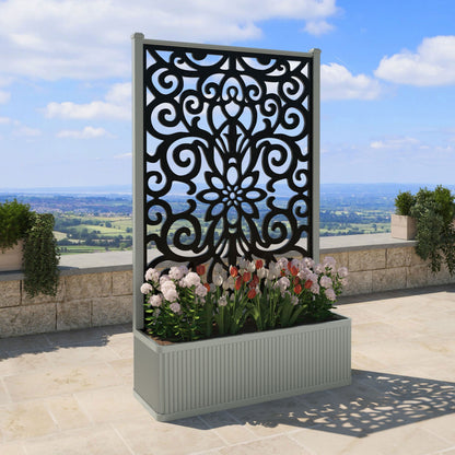 Windsor Screen high flower pot with LED