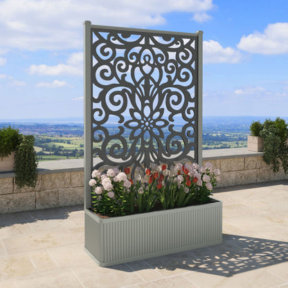 Windsor Screen high flower pot with LED