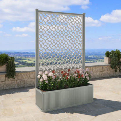 Vida Screen high flower pot with LED