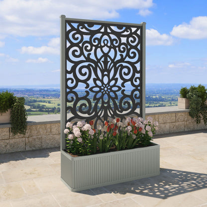 Windsor Screen high flower pot with LED