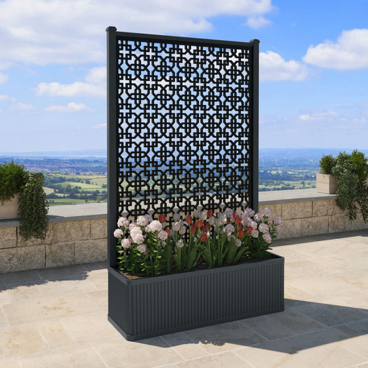 Zaria Screen high flower pot with LED