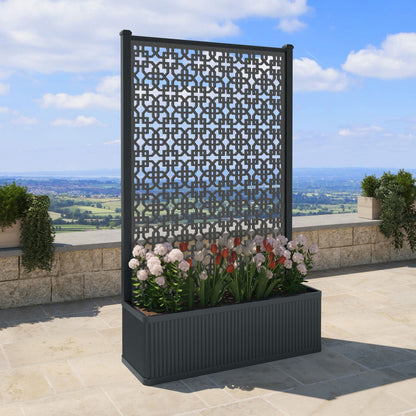 Zaria Screen high flower pot with LED